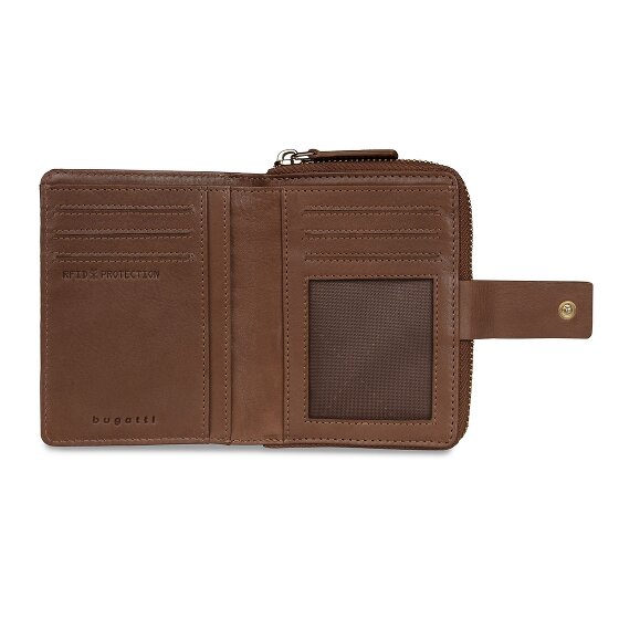 bugatti Noemi Portfel Ochrona RFID Skórzany 12 cm