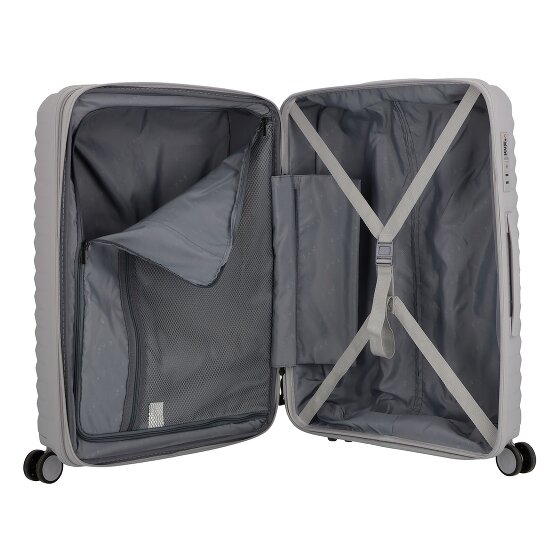 d&n Travel Line 4500 4 kółka Walizka M 65 cm z plisą rozprężną