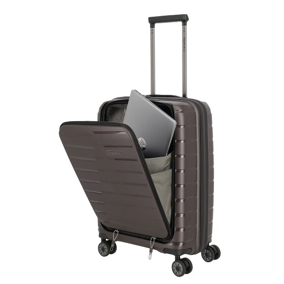 Travelite Air Base 4 kółka Walizka kabinowy 55 cm Komora na laptopa