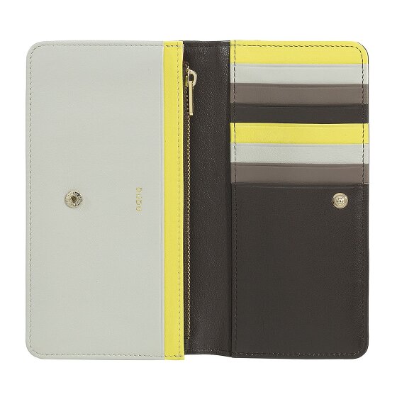 DuDu Canarie Portfel Ochrona RFID Skóra 17.5 cm