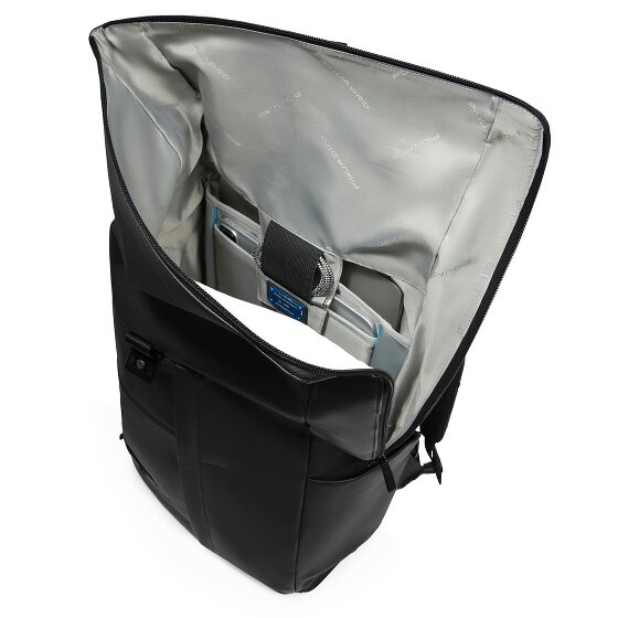 Piquadro Russel Plecak Ochrona RFID Skórzany 47 cm Komora na laptopa