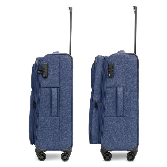 Redolz Essentials 12 THREE SET 4 kółka Zestaw walizek 3-części z funkcją poszerzenia