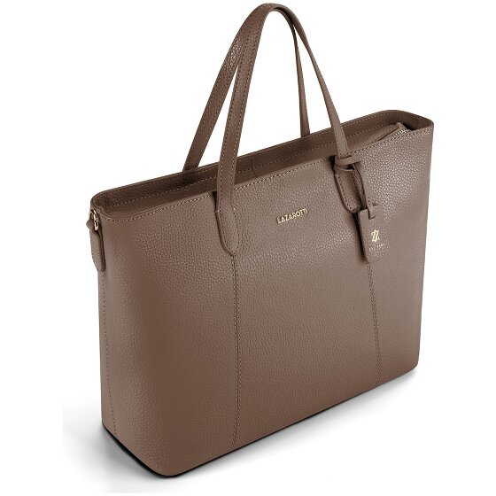 Lazarotti Skórzana Shopper Bag z Bolonii, torba na ramię, skóra, 31 cm