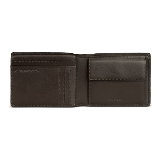 bugatti Due Portfel Ochrona RFID Skórzany 12.5 cm