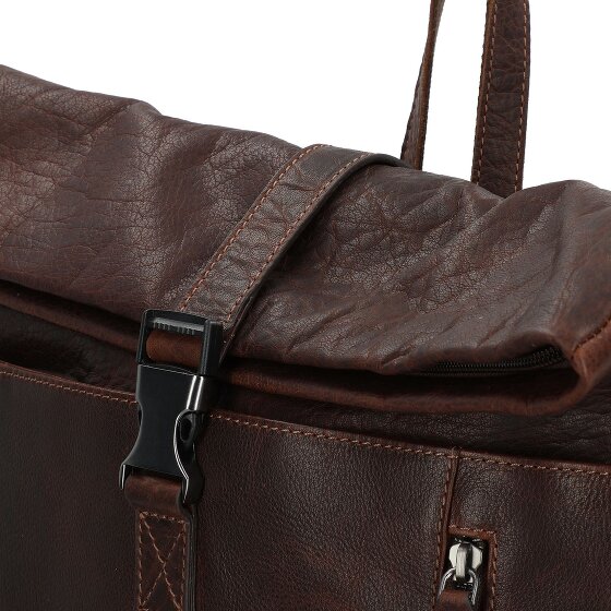 Jack Kinsky Porto Plecak Skórzany 43 cm Komora na laptopa