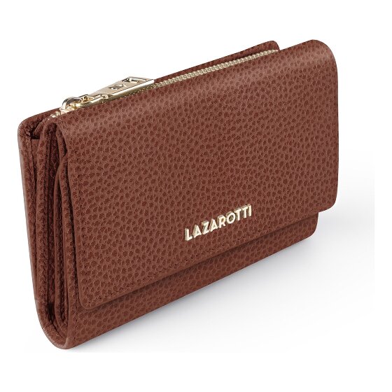 Lazarotti Portfel Bologna Leather XL z kieszenią zapinaną na zamek dookoła, Skóra, 14 cm