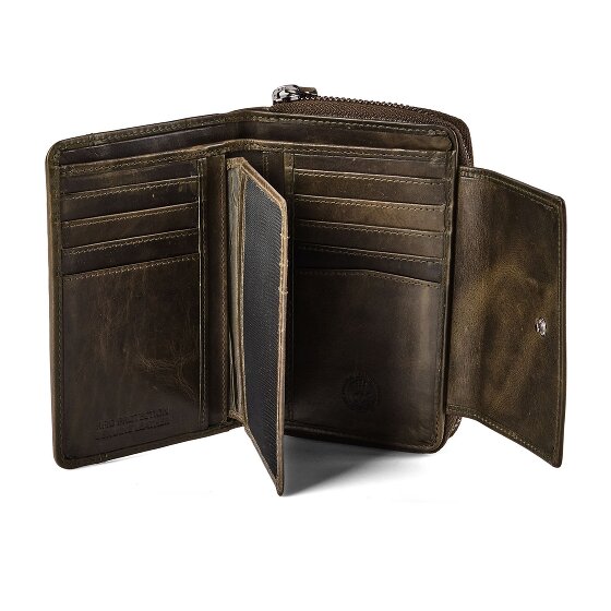 Greenburry Newport Portfel Ochrona RFID Skórzany 14 cm