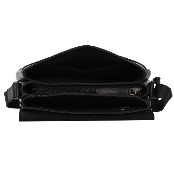 Greenburry Pure Black Torba na ramię Skórzany 25 cm