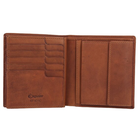Esquire Dallas Portfel Ochrona RFID Skórzany 11 cm