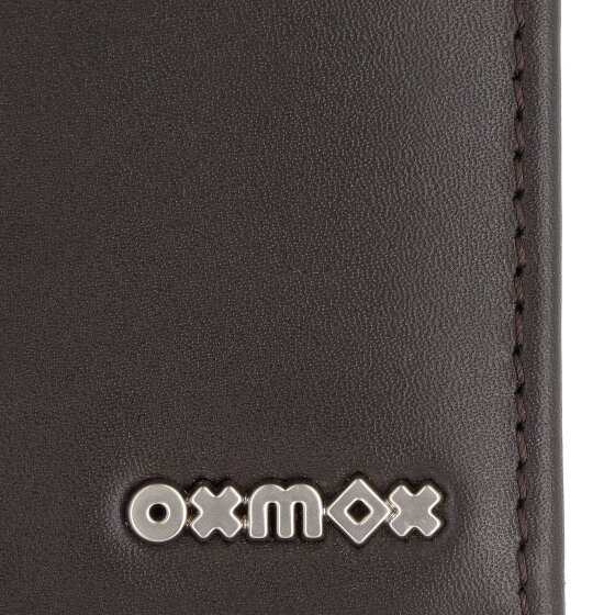 oxmox Leather Portfel Ochrona RFID Skóra 10 cm