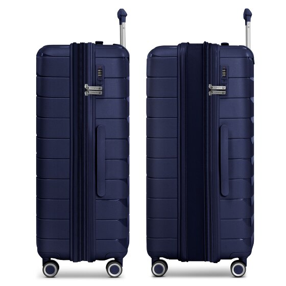 Franky London 4 kółka Walizka L 74 cm z plisą rozprężną