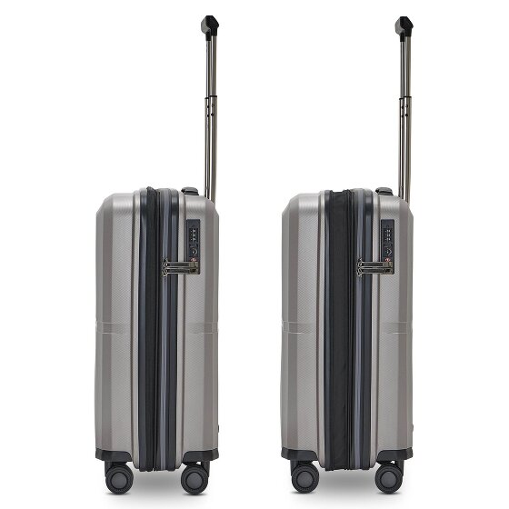 Pactastic Collection 01 4 kółka Walizka kabinowy S 55 cm z plisą rozprężną