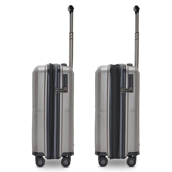 Pactastic Collection 01 4 kółka Walizka kabinowy S 55 cm z plisą rozprężną