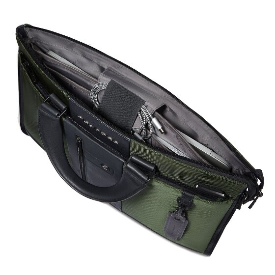 Piquadro Brief 2 Teczka Ochrona RFID Skórzany 42 cm Komora na laptopa