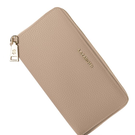 Lazarotti Bologna Leather XL Portfel skórzany z zamkiem błyskawicznym 19 cm