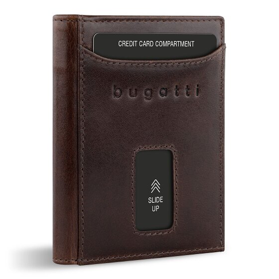 bugatti Secure Slim Portfel Ochrona RFID Skórzany 8 cm