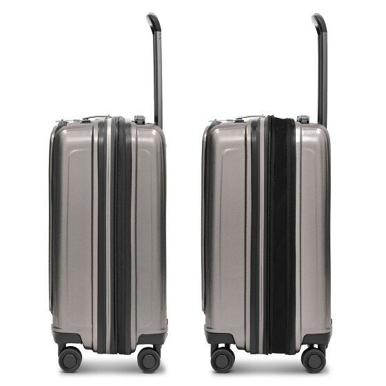 Redolz Essentials 14 4 kółka Walizka kabinowy S 55 cm Komora na laptopa z plisą rozprężną