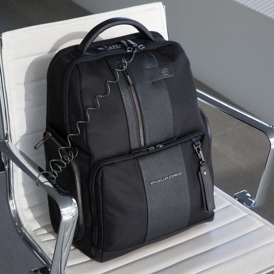 Piquadro Brief Plecak biznesowy Ochrona RFID 42 cm Komora na laptopa