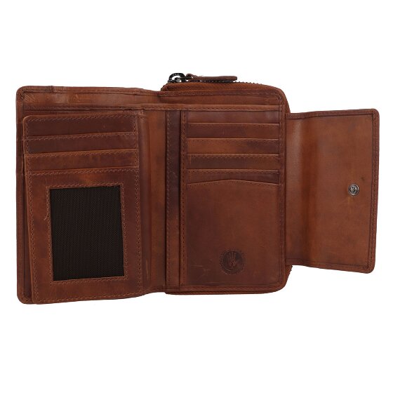Greenburry Newport Portfel Ochrona RFID Skórzany 14 cm