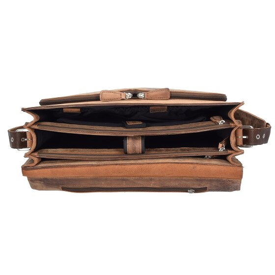 Plevier Retro Newton Teczka Skórzany 41 cm Komora na laptopa