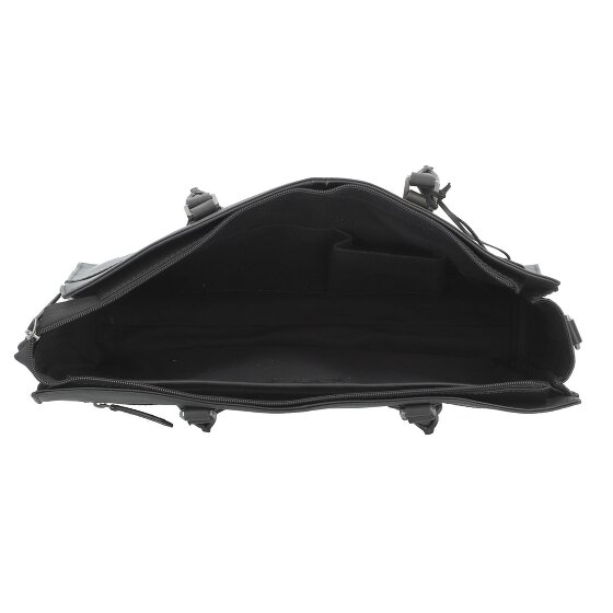 Greenburry Pure Black Torba na ramię Skórzany 40 cm Komora na laptopa