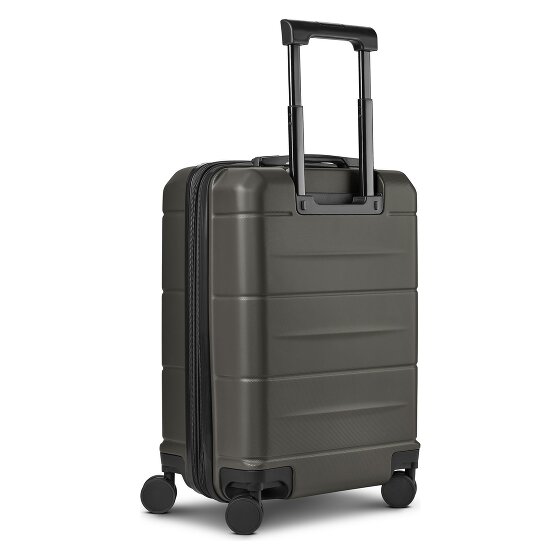 Police London 4 kółka Walizka kabinowa 55 cm Komora na laptopa z funkcją poszerzenia