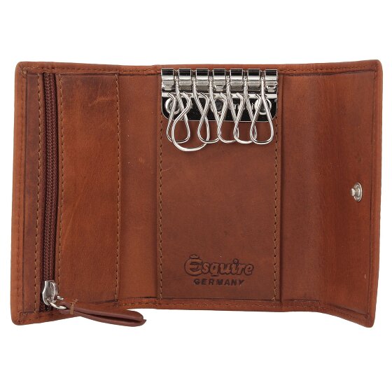 Esquire Dallas Portfel z kluczem Skórzany 10 cm