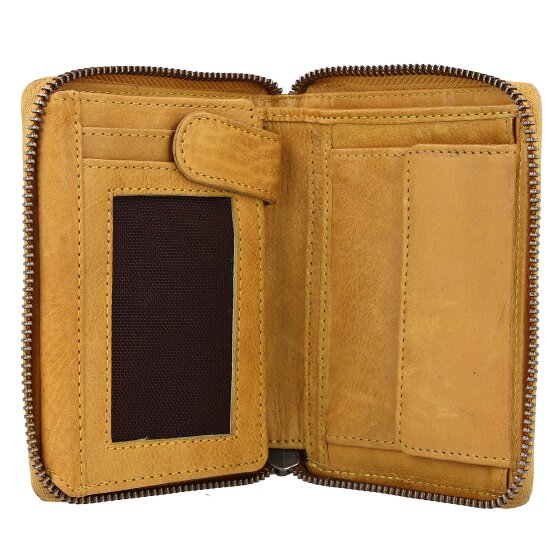 Greenburry Vintage Washed Leather Wallet 10 cm