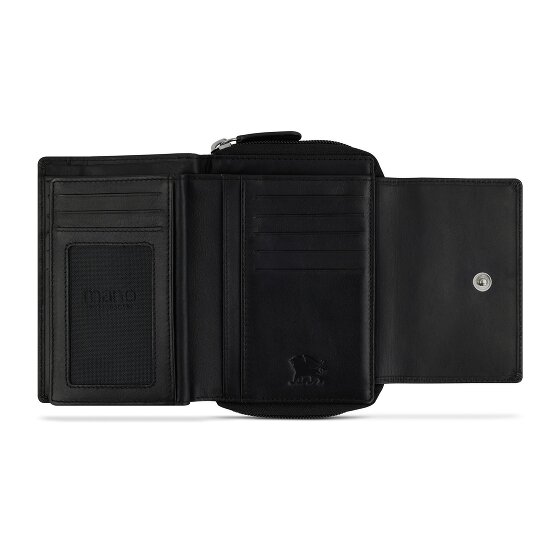 mano Don Andrea Portfel Ochrona RFID Skórzany 14 cm