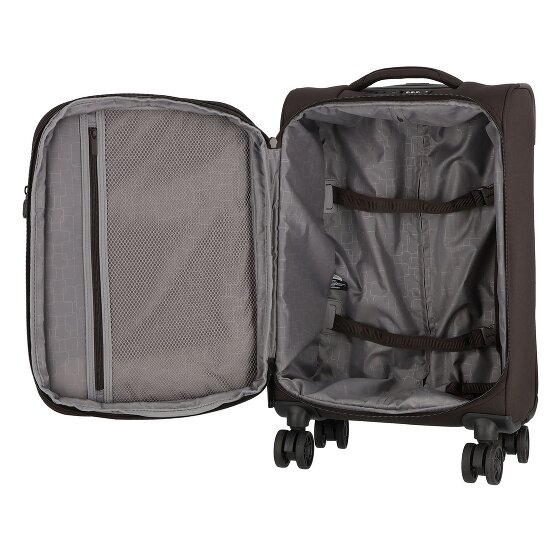 Jump Monthélys 4 kółka Walizka kabinowy 55 cm z plisą rozprężną