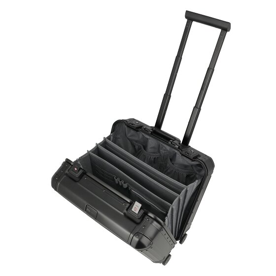 Travelite Walizka biznesowa Next z 4 kółkami, Aluminium, 43 cm