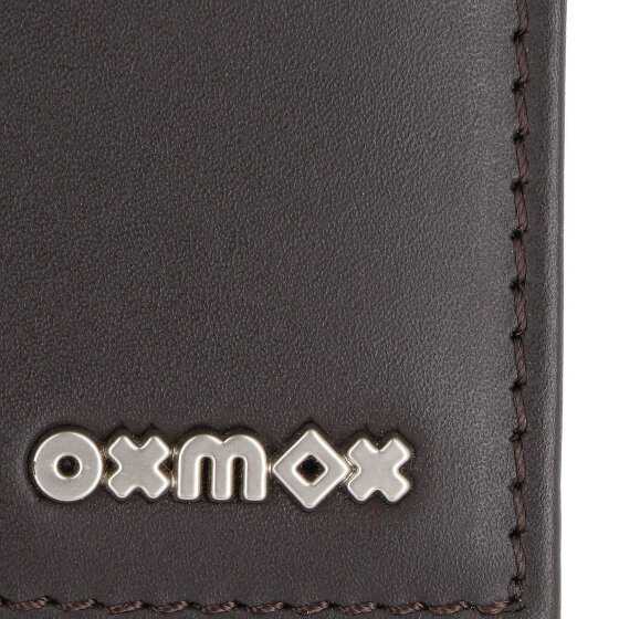 oxmox Leather Portfel Ochrona RFID Skóra 11 cm