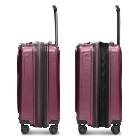 Redolz Essentials 14 4 kółka Walizka kabinowy S 55 cm Komora na laptopa z plisą rozprężną