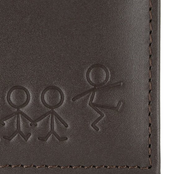 oxmox Leather Portfel Ochrona RFID Skóra 11 cm