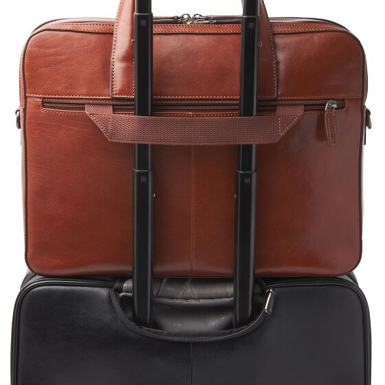 Castelijn & Beerens Paul Briefcase Leather 41 cm Komora na laptopa