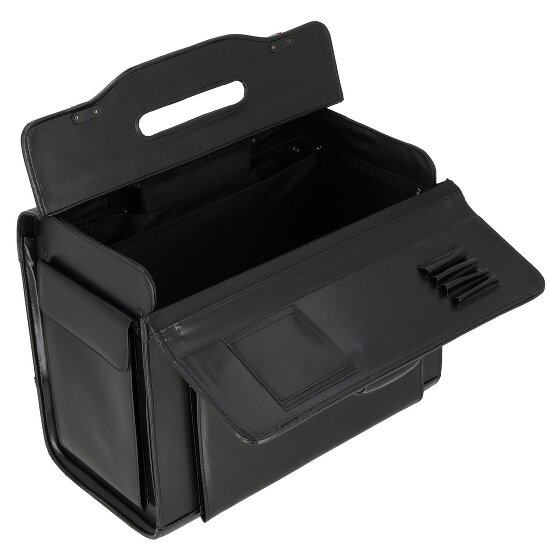 Dermata 2 kółka Walizka z pilotem Skórzany 39 cm