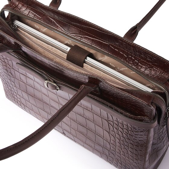 Castelijn & Beerens Tess Teczka Ochrona RFID Skórzany 40 cm Komora na laptopa