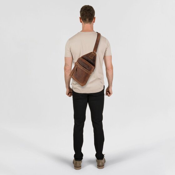 Greenburry Skórzana torba na ramię w stylu vintage 41 cm