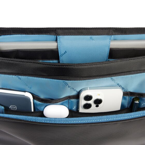 Piquadro Wollem Briefcase Messenger Ochrona RFID 39 cm Komora na laptopa