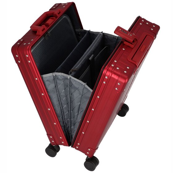 Aleon Aluminiowa walizka kabinowa z 4 kółkami, 55 cm