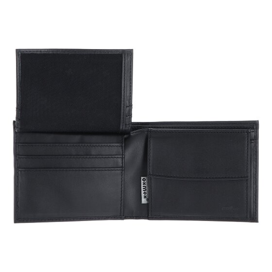 oxmox Leather Portfel Ochrona RFID Skóra 12 cm
