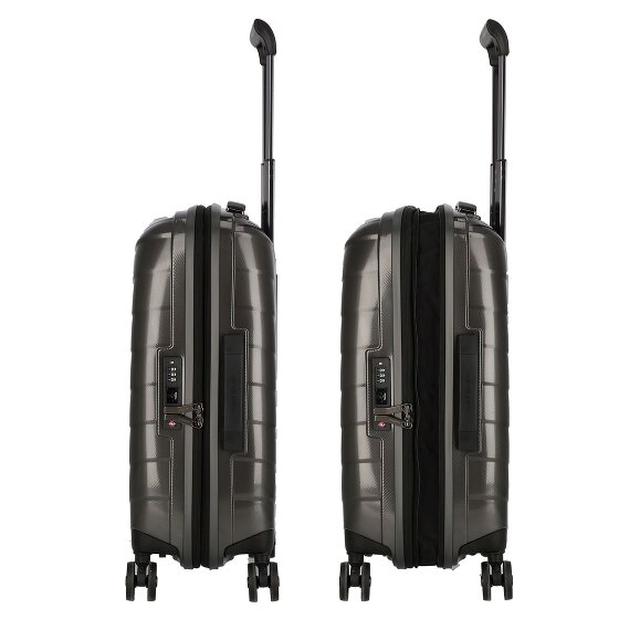 Samsonite Attrix 4 kółka Walizka kabinowy 55 cm z plisą rozprężną