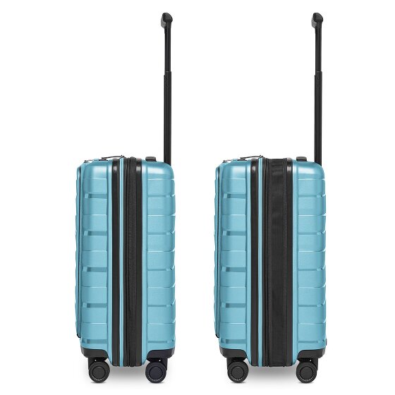 Bergpfeil Travel 4 kółka Walizka kabinowa 55 cm Komora na laptopa z funkcją poszerzenia