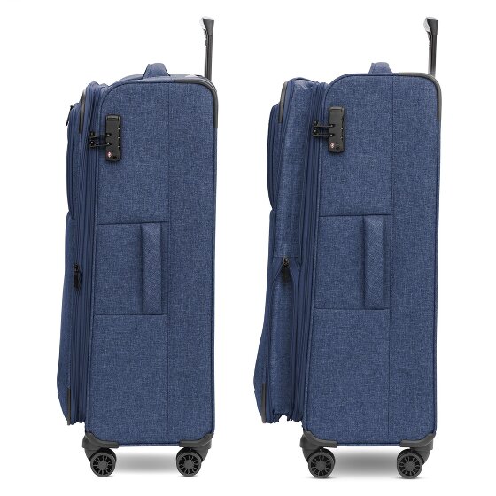 Redolz Essentials 12 LARGE 4 kółka Walizka 79 cm z plisą rozprężną