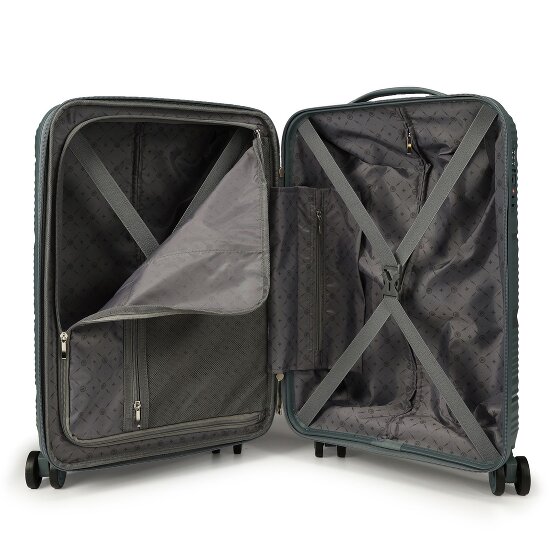 Gladiator 0800 4 kółka Walizka 55 cm z plisą rozprężną