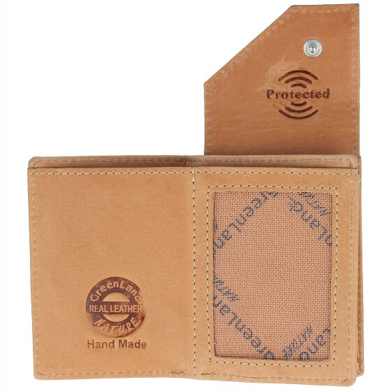 Greenland Nature Portfel RFID skórzany 7 cm