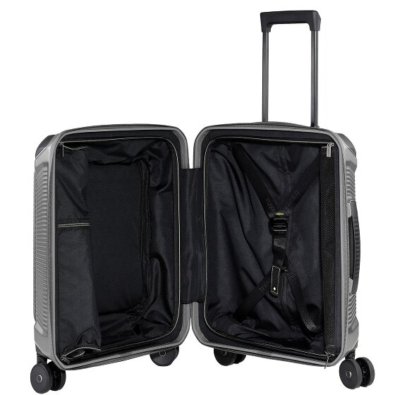 Travelite Millennium 4 kółka Walizka kabinowa 55 cm Komora na laptopa