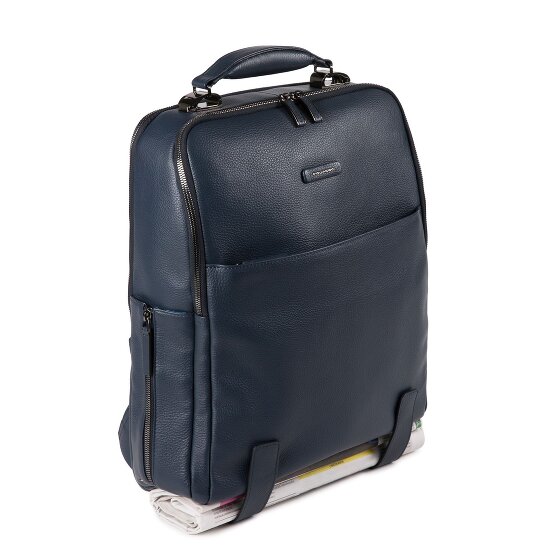 Piquadro Modus Plecak Specjalny Skórzany 40 cm Komora na laptopa