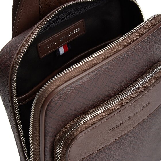 Tommy Hilfiger Torba skórzana z flagą TH 28 cm