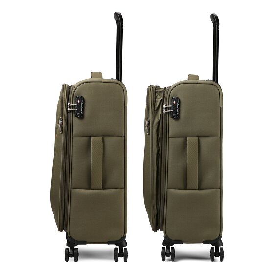 American Tourister Nitestream 4 kółka Zestaw walizek 3-części z funkcją poszerzenia